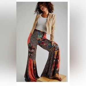 Free People Love is Wild bell bottoms